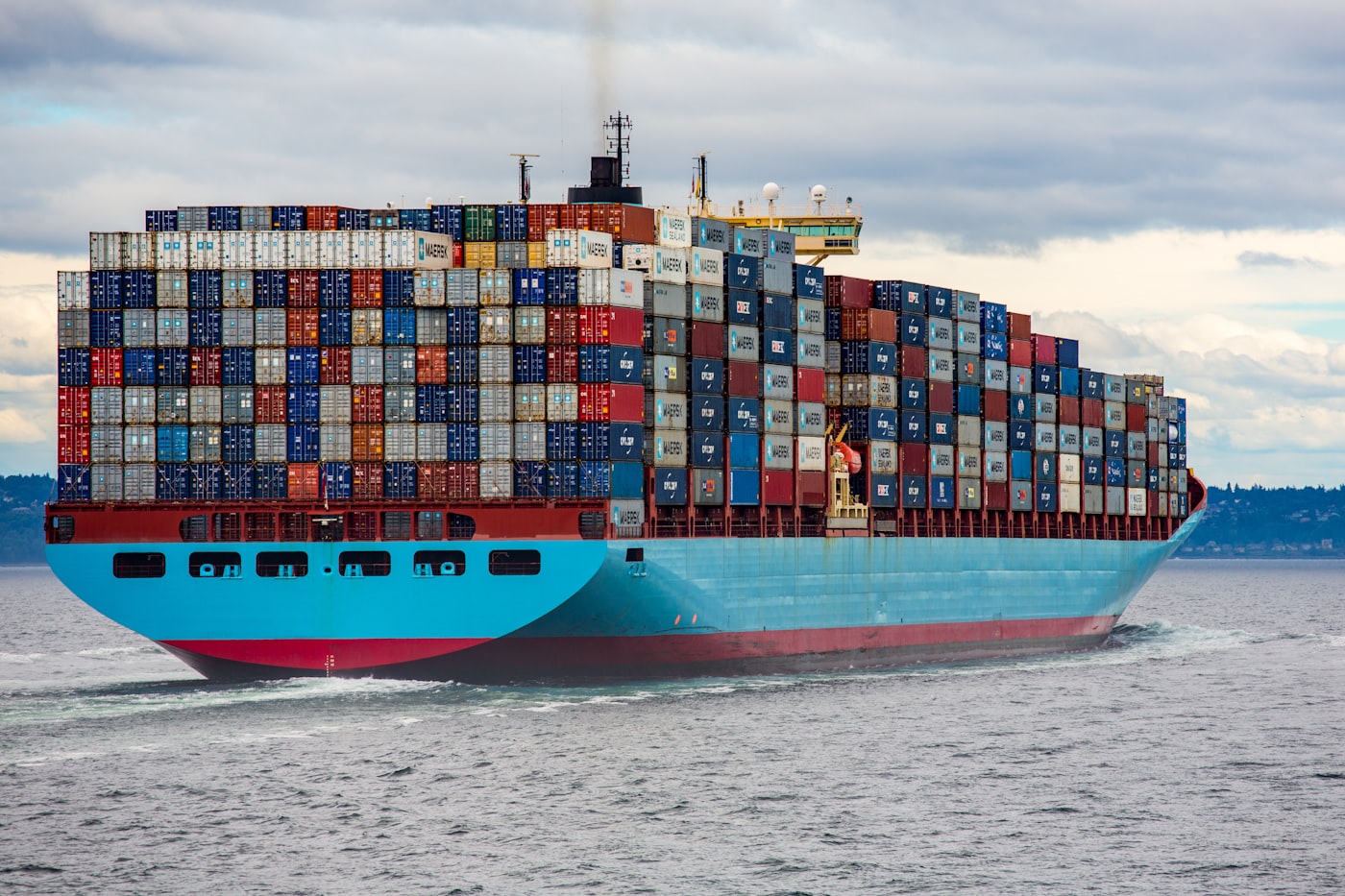 Stacked containers